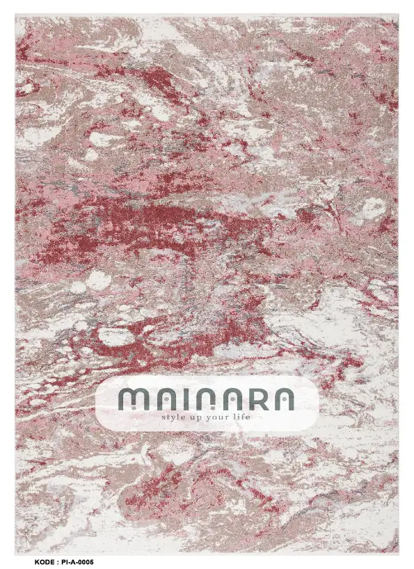 Karpet Abstrak (PI-A-0005) - Pink,Peach