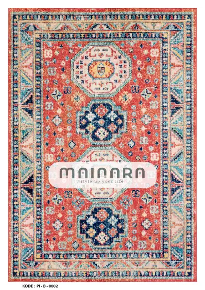 Karpet Bohemian (PI-B-0002) - Pink,Blue