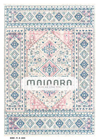 Karpet Bohemian (PI-B-0005) - Pink,Blue