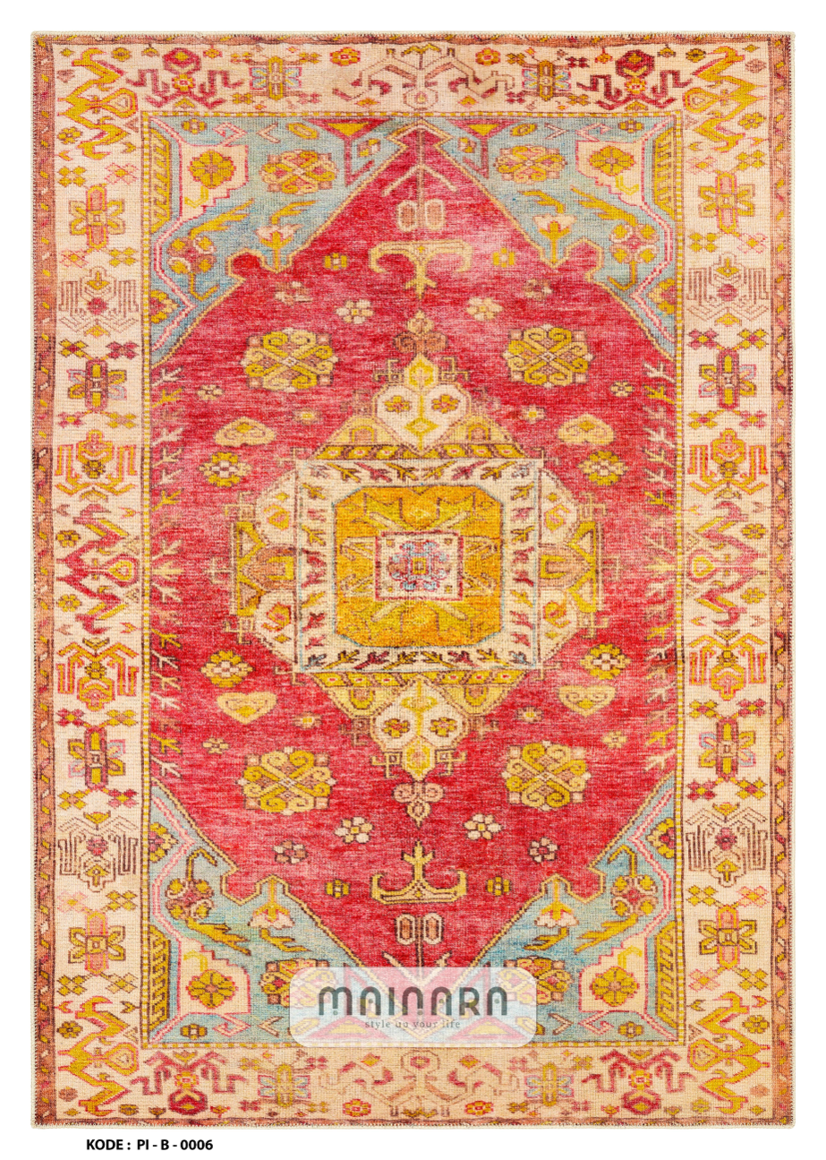 Karpet Bohemian (PI-B-0006) - Pink,Red