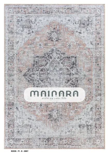 Karpet Bohemian (PI-B-0007) - Pink,Peach,Brown