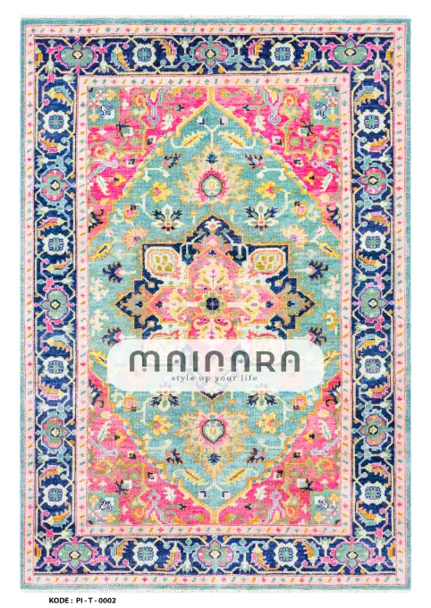 Karpet Tradisional (PI-T-0002) - Pink,Blue