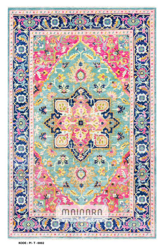 Karpet Tradisional (PI-T-0002) - Pink,Blue
