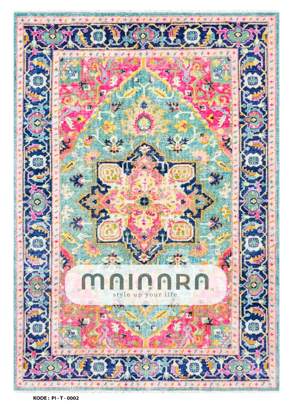 Karpet Tradisional (PI-T-0002) - Pink,Blue