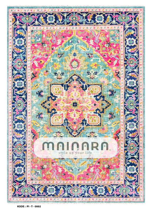Karpet Tradisional (PI-T-0002) - Pink,Blue