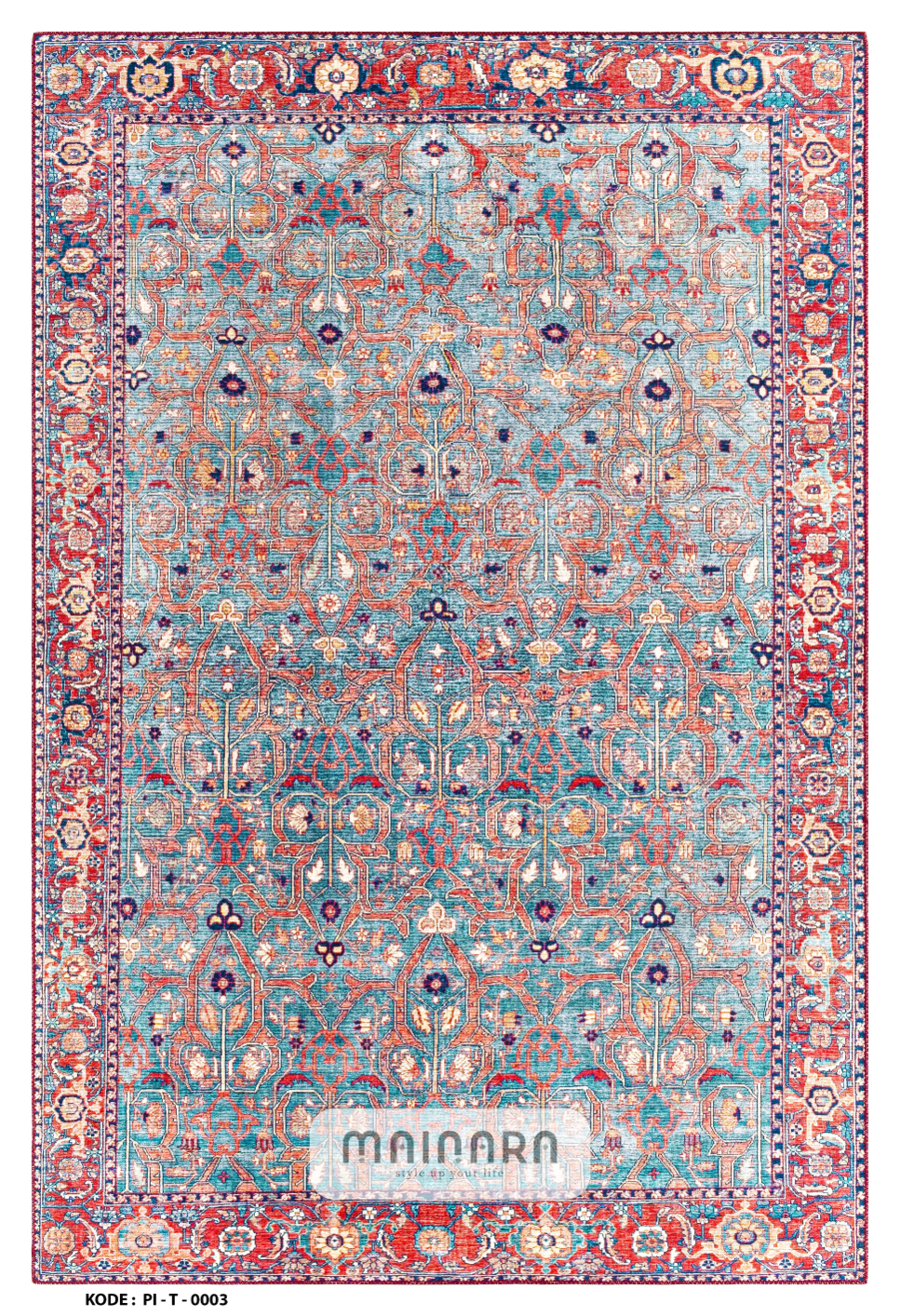 Karpet Tradisional (PI-T-0003) - Pink,Blue