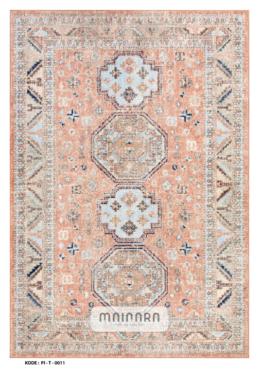 Karpet Tradisional (PI-T-0011) - Pink,Peach