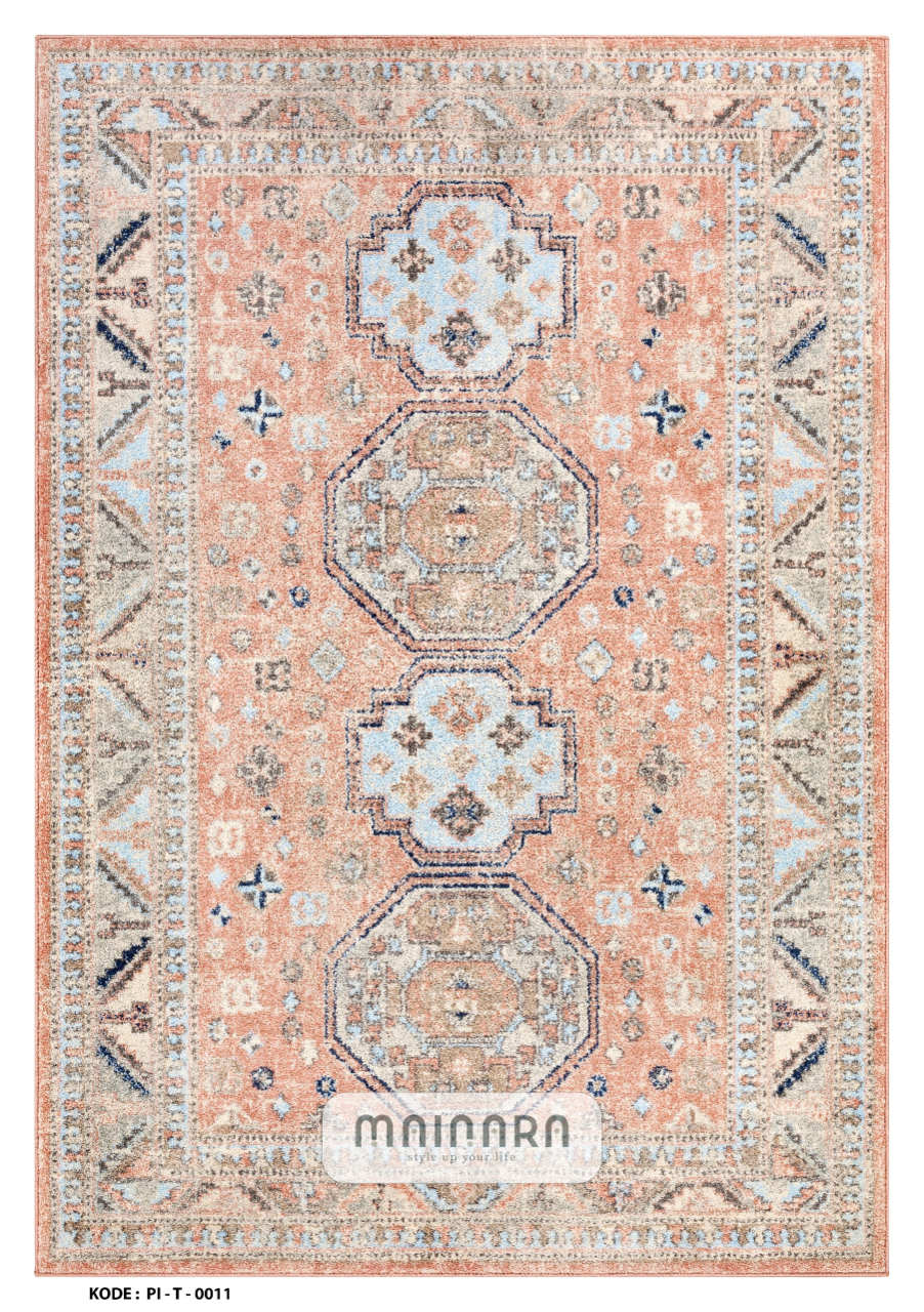 Karpet Tradisional (PI-T-0011) - Pink,Peach