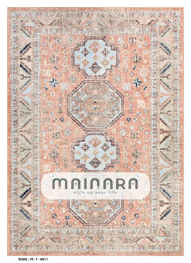 Karpet Tradisional (PI-T-0011) - Pink,Peach