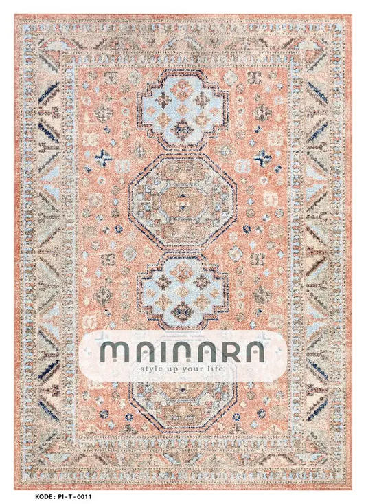 Karpet Tradisional (PI-T-0011) - Pink,Peach