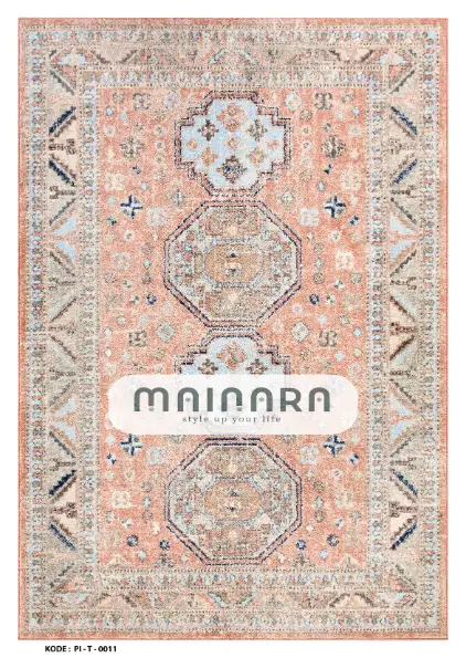 Karpet Tradisional (PI-T-0011) - Pink,Peach