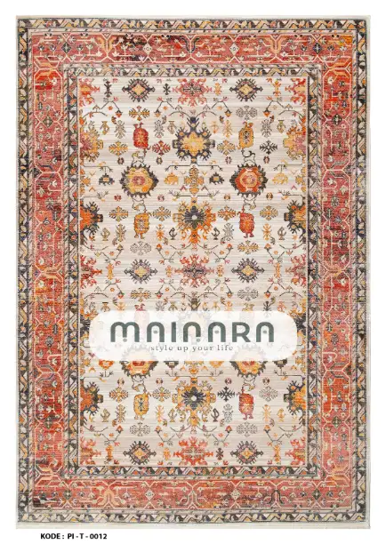 Karpet Tradisional (PI-T-0012) - Pink,Peach