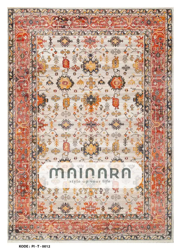 Karpet Tradisional (PI-T-0012) - Pink,Peach