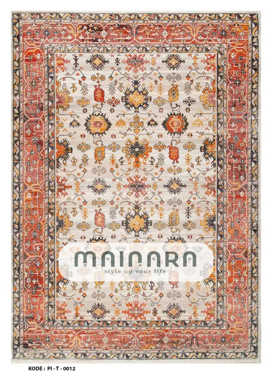 Karpet Tradisional (PI-T-0012) - Pink,Peach