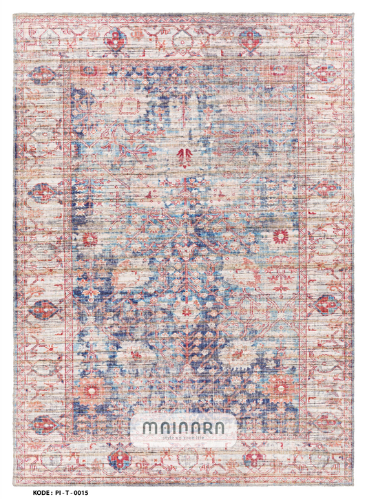 Karpet Tradisional (PI-T-0015) - Pink,Blue