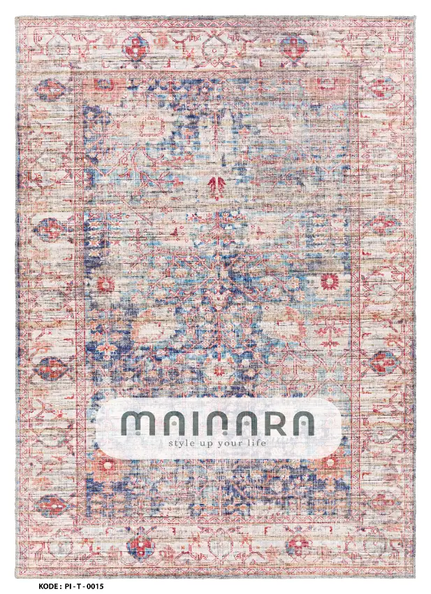 Karpet Tradisional (PI-T-0015) - Pink,Blue