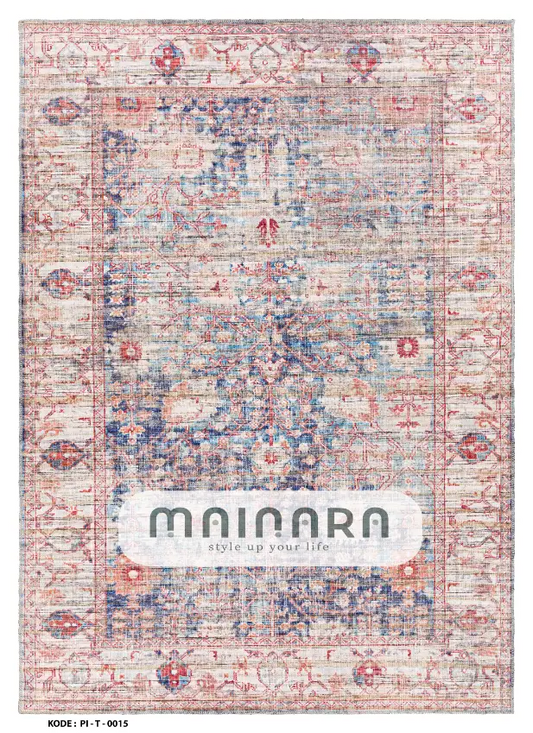 Karpet Tradisional (PI-T-0015) - Pink,Blue