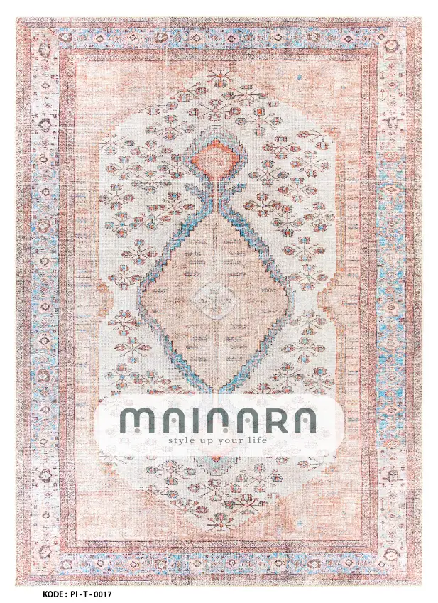 Karpet Tradisional (PI-T-0017) - Pink,Peach