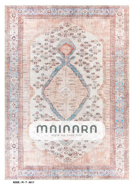 Karpet Tradisional (PI-T-0017) - Pink,Peach
