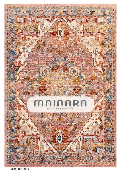 Karpet Tradisional (PI-T-0018) - Pink ,Peach