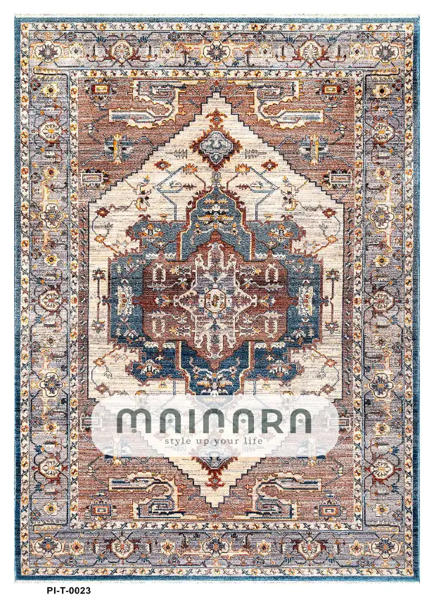 Karpet Tradisional (PI-T-0023) - Pink,Peach,Blue