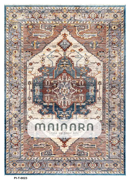 Karpet Tradisional (PI-T-0023) - Pink,Peach,Blue