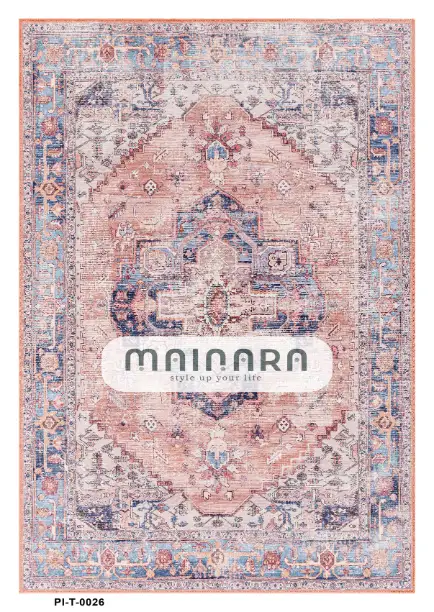 Karpet Tradisional (PI-T-0026) - Pink,Peach