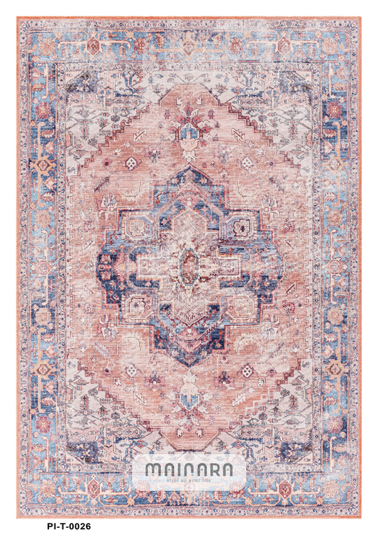 Karpet Tradisional (PI-T-0026) - Pink,Peach