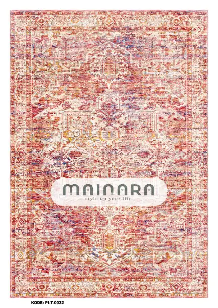 karpet Tradisional (PI-T-0032) - Pink,Orange
