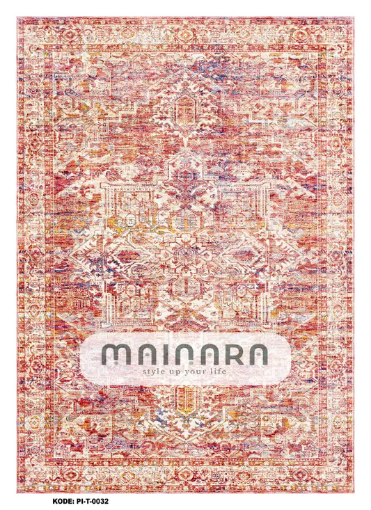 karpet Tradisional (PI-T-0032) - Pink,Orange