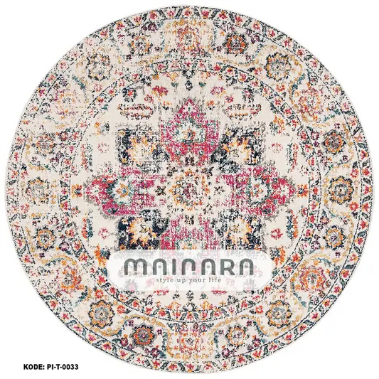 karpet Tradisional (PI-T-0033) - Pink,Grey