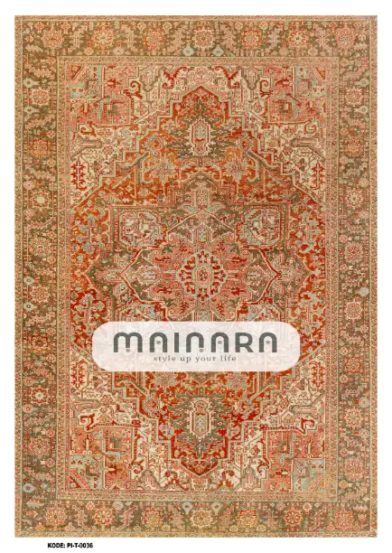 karpet Tradisional (PI-T-0036) - Pink,Brown