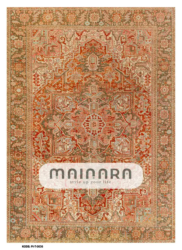 karpet Tradisional (PI-T-0036) - Pink,Brown