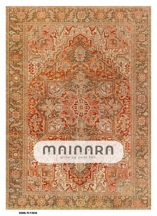 karpet Tradisional (PI-T-0036) - Pink,Brown