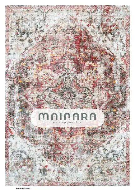 karpet Tradisional (PI-T-0042) - Pink,Grey