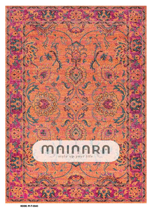 karpet Tradisional (PI-T-0043) - Pink,Orange