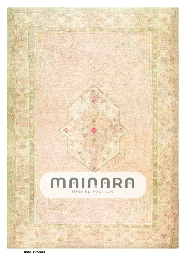 karpet Tradisional (PI-T-0045) - Pink,Green