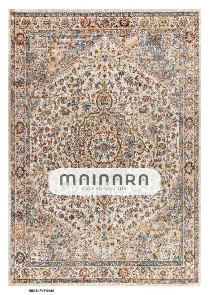 karpet Tradisional (PI-T-0046) - Pink,Peach,Cream