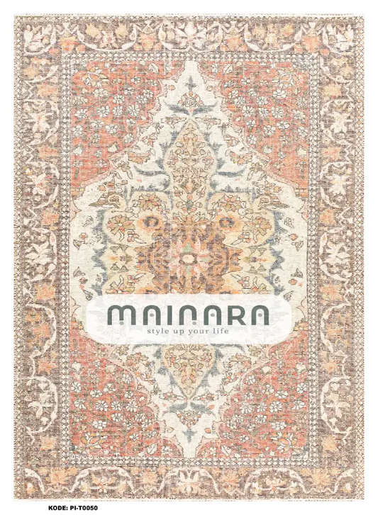 karpet Tradisional (PI-T-0050) - Pink,Cream