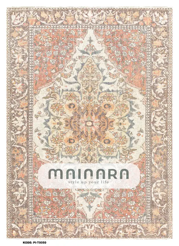 karpet Tradisional (PI-T-0050) - Pink,Cream