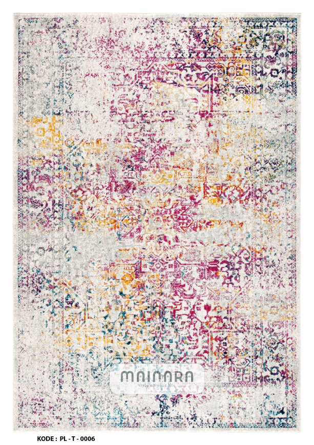 Karpet Tradisional (PL-T-0006) - Purple,Grey