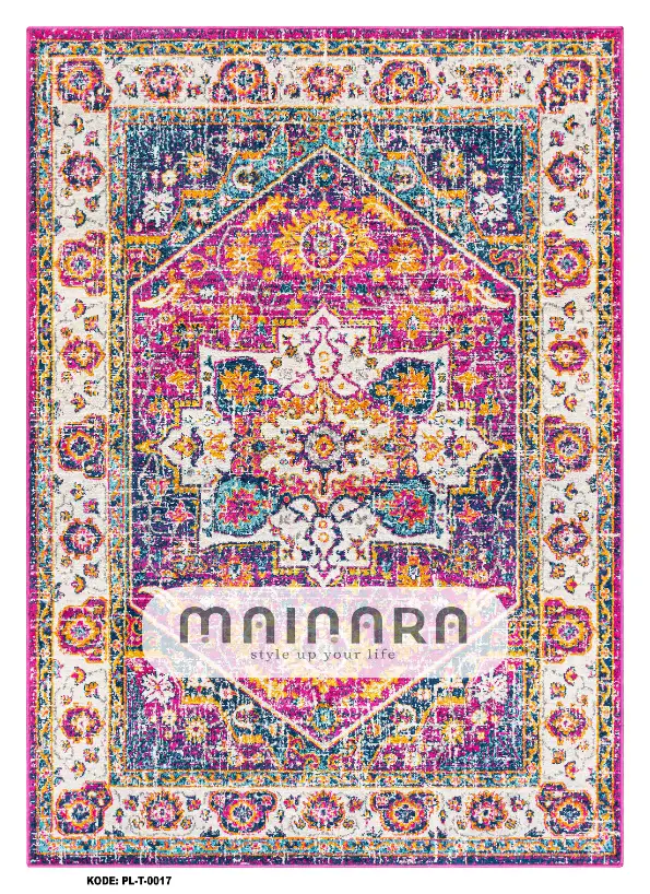 Karpet Tradisional (PL-T-0017) - Purple,Pink