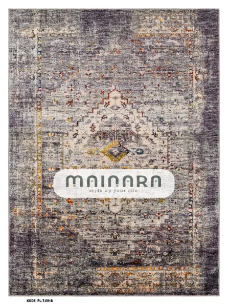 Karpet Tradisional (PL-T-0018) - Purple,Grey
