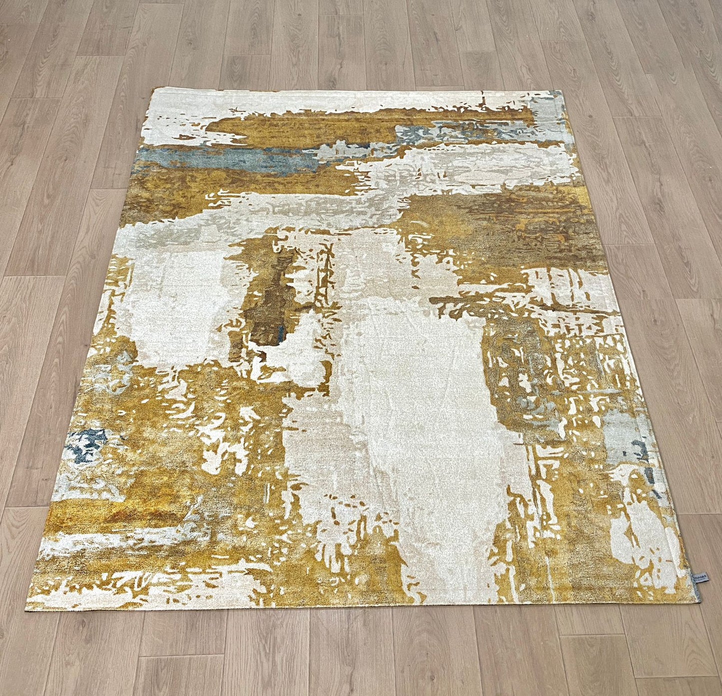 Karpet Abstrak (BR-A-0018) - Brown,Grey,Cream