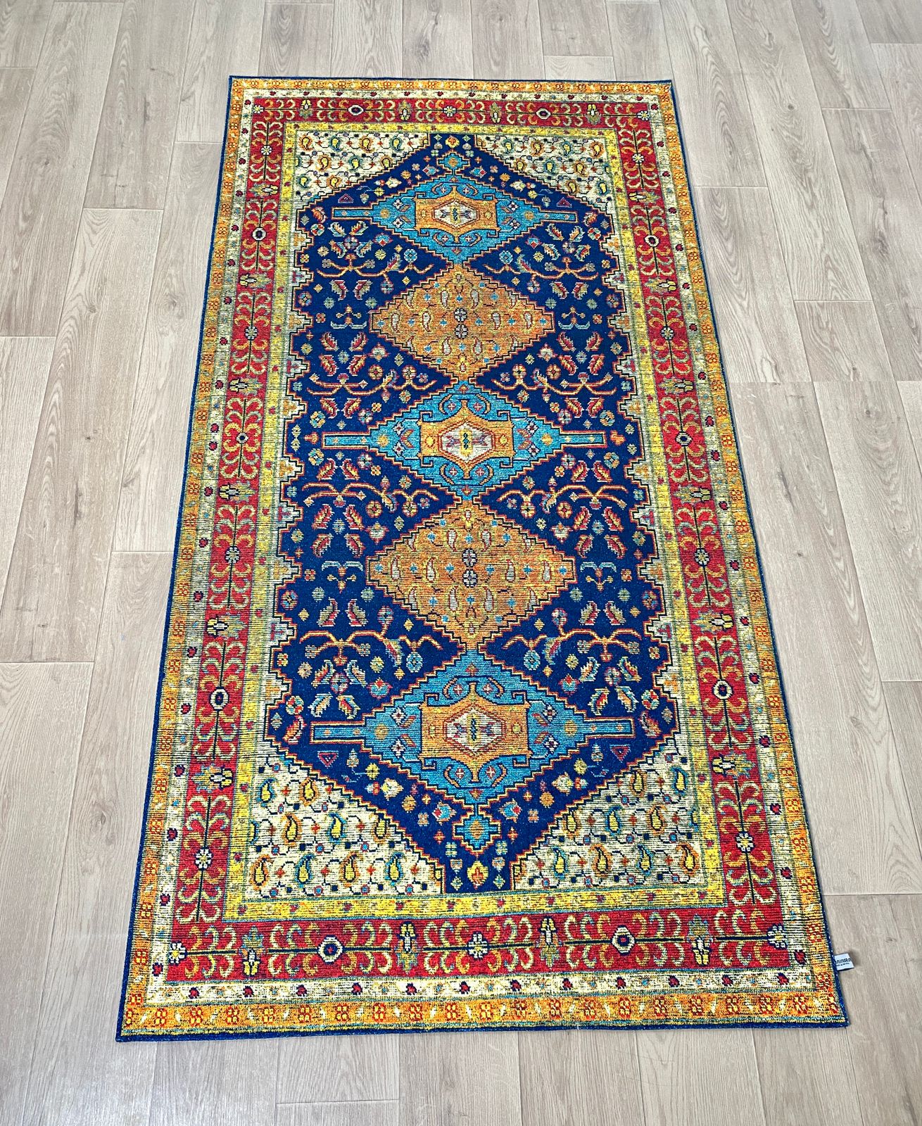 Karpet Tradisional (OR-T-0039) - Orange,Blue