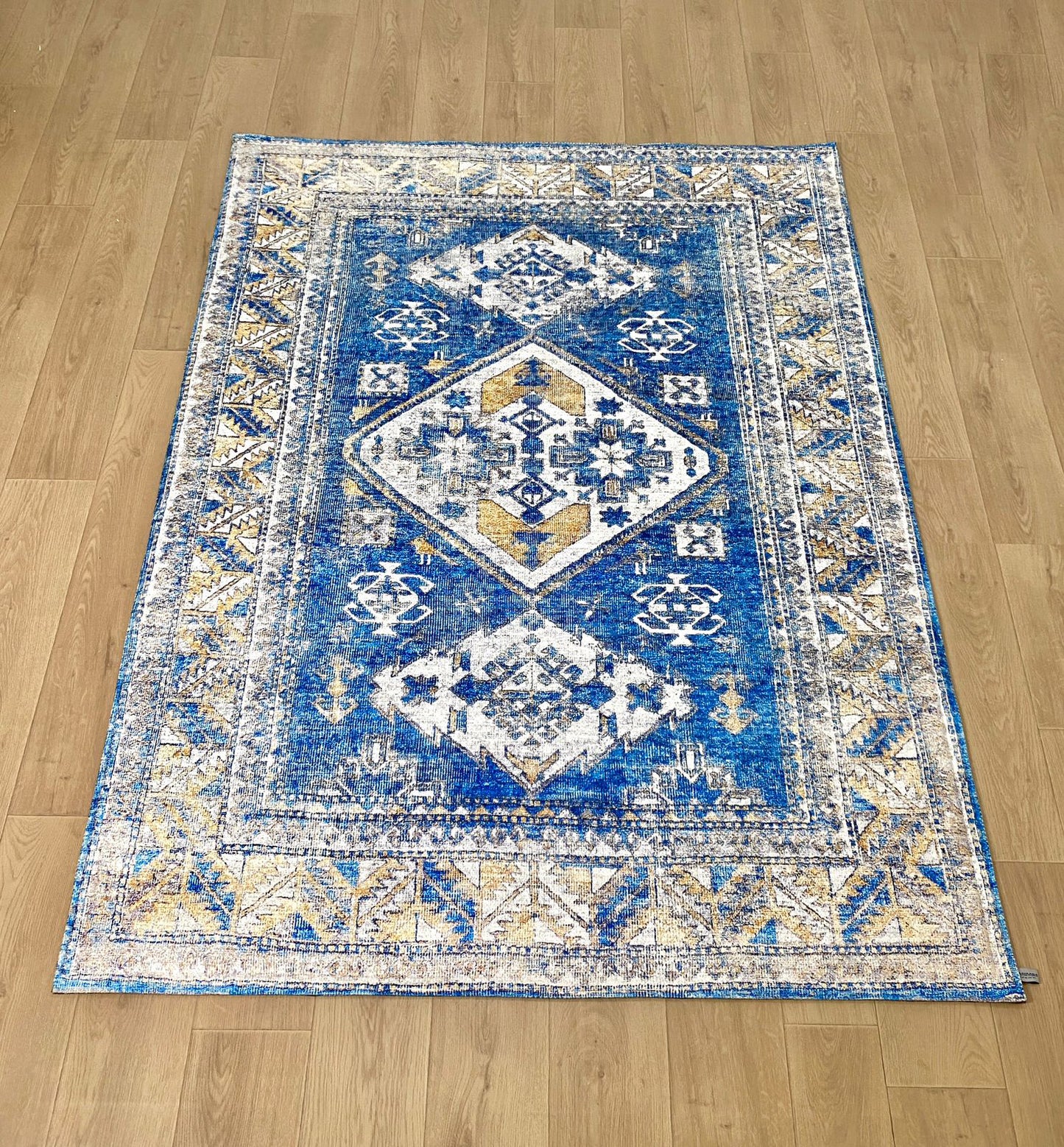 Karpet Tradisional (BU-T-0137) - Blue,Cream,Grey