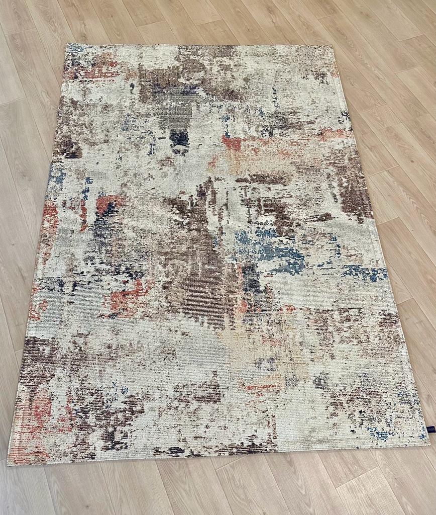 Karpet Abstrak (BR-A-0001) - Brown,Orange,Blue
