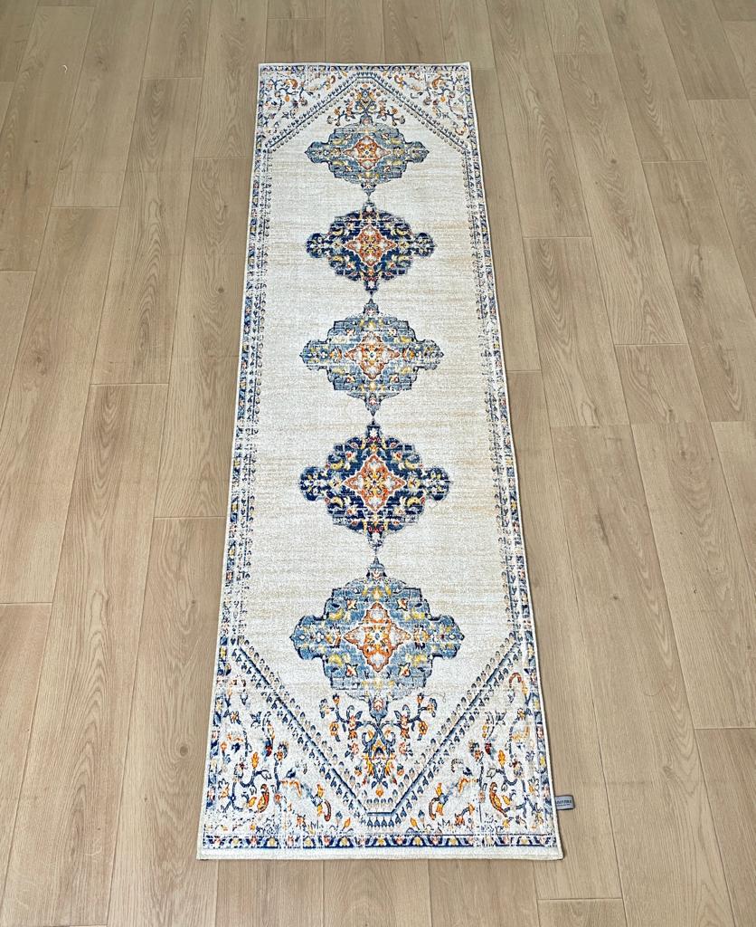 Karpet Tradisional (BU-T-0100) - Blue,Cream,Orange