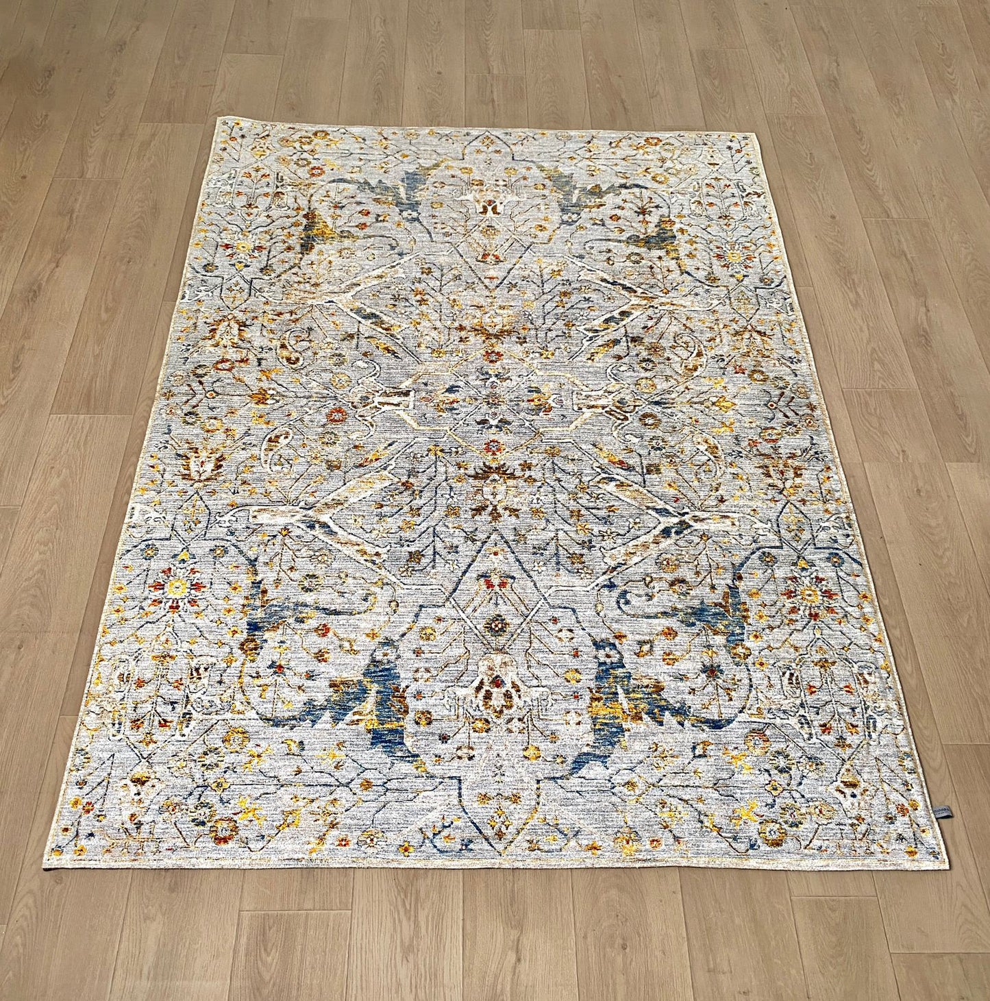 Karpet Tradisional (GW-T-0074) - Grey,Gold,Yellow,Cream