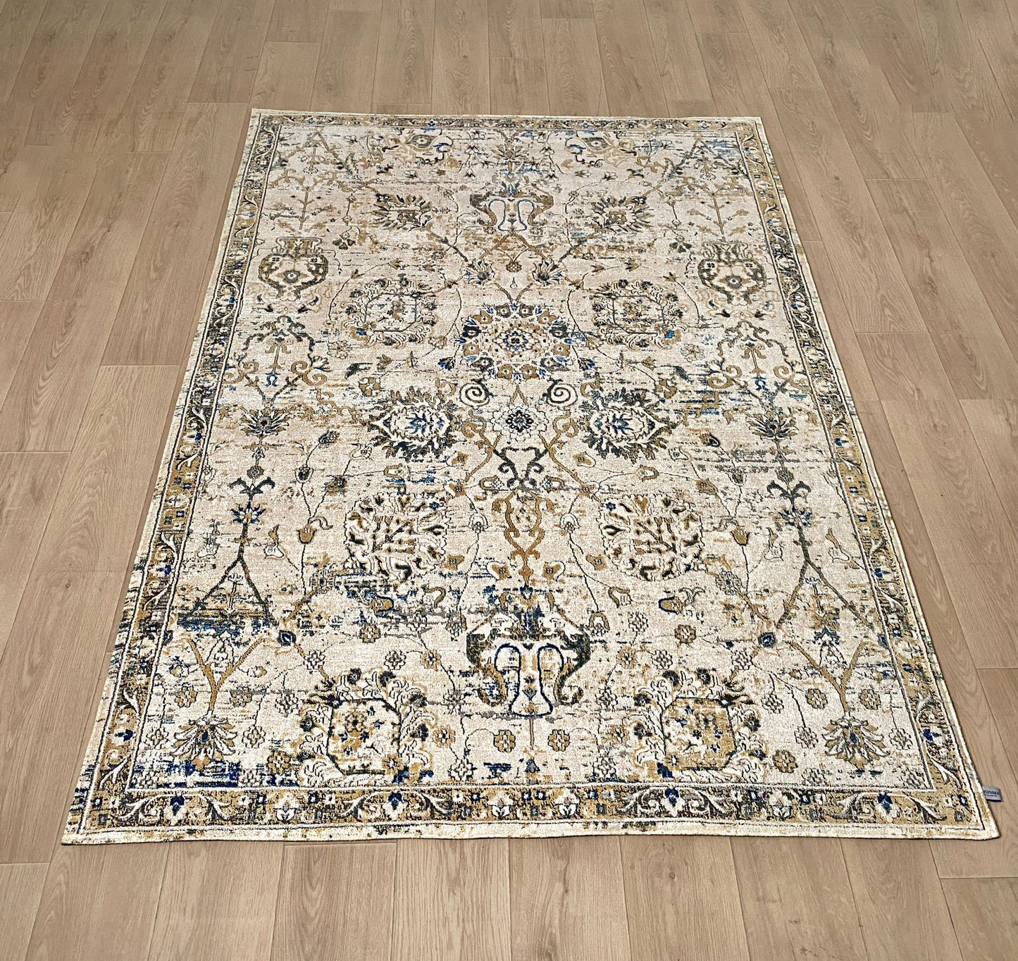 Karpet Tradisional (BR-T-0050) - Brown,Cream,Blue
